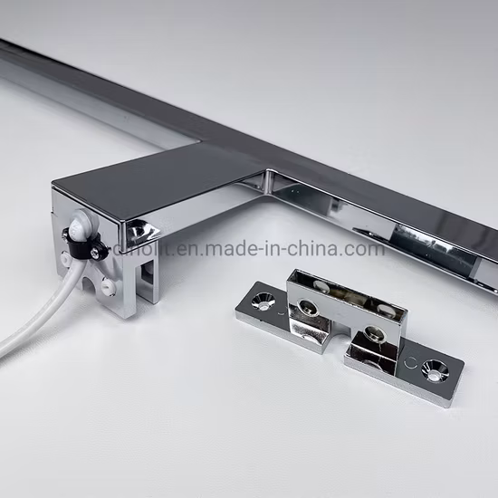 Diseño moderno Superficie de aluminio cromado Montaje de 3 vías Iluminación LED de espejo frontal de baño de 30 cm/45 cm/60 cm para muebles/tocador de baño/gabinete/espejo de tocador IP44 CE